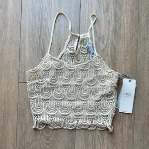 New with tags beige crochet